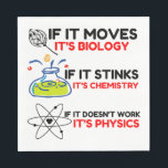 SCIENCE BIOLOGY CHEMISTRY PHYSICS SERVIETTE<br><div class="desc">Cool,  Comic,  Liebe,  Funny,  Coupes,  Vintager Sport,  Retro,  Niedlich,  Weihnachten,  Nerd,  Spaß,  Geek,  Hipster,  Wissenschaft</div>