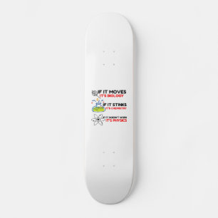 SCIENCE BIOLOGY CHEMISTRY PHYSICS SKATEBOARD