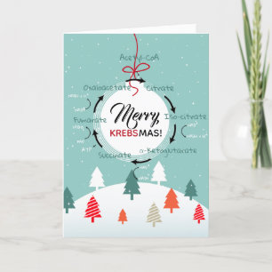 Science Biology Krebs Zyklus Weihnachtslehrer Spaß Feiertagskarte