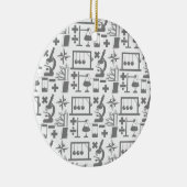 Science Biology Physics Geography Math Pattern Keramikornament (Rechts)