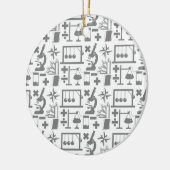 Science Biology Physics Geography Math Pattern Keramikornament (Links)