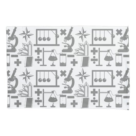 Science Biology Physics Geography Math Pattern Kissenbezug (Vorderseite)