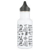 Science Biology Physics Geography Math Pattern Trinkflasche (Links)