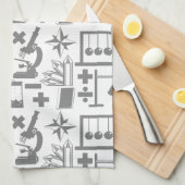 Science Biology Physiology Geology Math Pattern Handtuch (Viertel Falte)