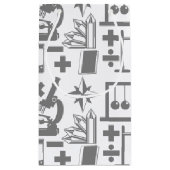 Science Biology Physiology Geology Math Pattern Kleine Geschenktüte (Rückseite)