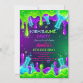 Science Birthday Invitation Science Invite Einladung (Vorderseite)