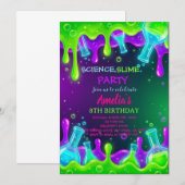 Science Birthday Invitation Science Invite Einladung (Vorne/Hinten)