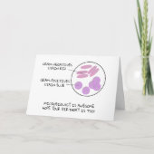 Science Birthday Microbiology Gram Stain Gedicht L Karte (Vorderseite)