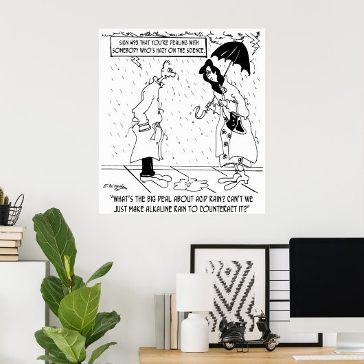 Science Cartoon 7084 Poster (Heimbüro)