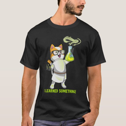 Science Cat Chemie Niedlich Cation Pawsitive Eleme T-Shirt (Vorderseite)