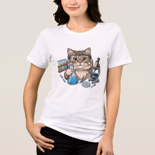 Science Cat Lab - Lustiges Zurück zur Schule Tri-Blend Shirt