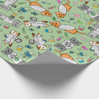 Science Cats Wrapping Paper Geschenkpapier