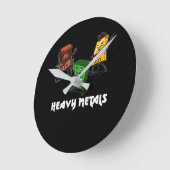 Science Chemical Heavy Metals Nerd Geek Runde Wanduhr (Winkel)