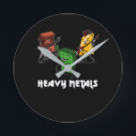 Science Chemical Heavy Metals Nerd Geek Runde Wanduhr<br><div class="desc">Science Chemistry Heavy Metals Nerd Geek Design für Chemieliebhaber.</div>