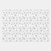 Science Chemie Atom Symbol B & W Thema Geschenkpapier Set (Vorderseite 2)