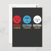 Science Chemie Pun Proton Electron Neutron Postkarte (Vorne/Hinten)