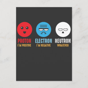 Science Chemie Pun Proton Electron Neutron Postkarte