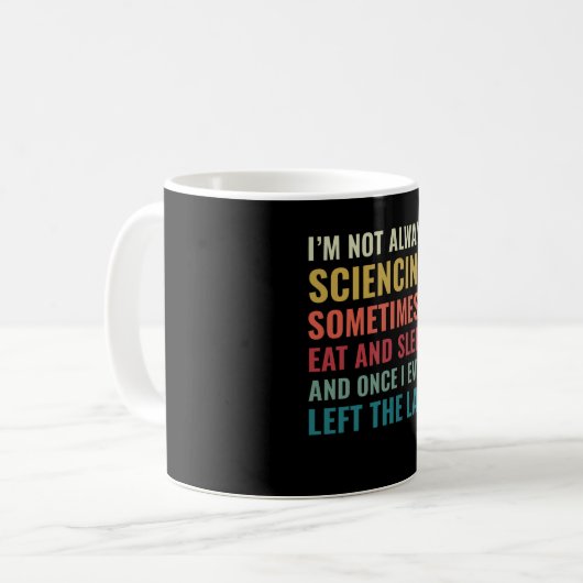 Science Chemist Funny Scientist Laboratory Kaffeetasse (Vorderseite Links)