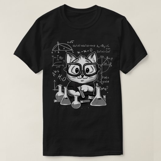 Science Chemistry Kitty Scientist Cat T-Shirt (Design vorne)