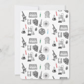 Science Chemistry Scientifics Birthday Party Thema Einladung (Rückseite)