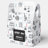 Science Chemistry Scientifics Birthday Party Thema Geschenkschachtel (Geöffnet)