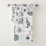 Science Chemistry Scientistry Pattern Badhandtuch Set<br><div class="desc">Ein wissenschaftlich thematisiertes chemisches Muster,  das für alle geeignet ist,  die Lieben in Naturwissenschaften,  Chemie,  Biologie usw. haben. Ein ideales Geschenk für Wissenschaftler,  egal in welchem Alter.</div>