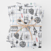 Science Chemistry Scientistry Pattern Geschenkpapier Set (Beispiel)