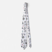 Science Chemistry Scientistry Pattern Krawatte (Vorderseite)
