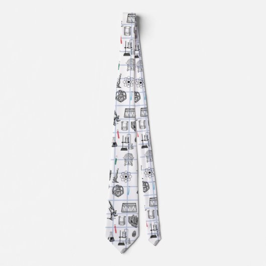 Science Chemistry Scientistry Pattern Krawatte (Vorderseite)