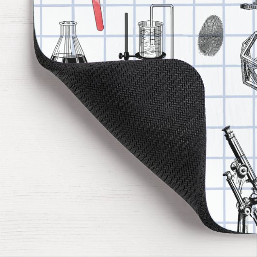 Science Chemistry Scientistry Pattern Mousepad (Ecke)