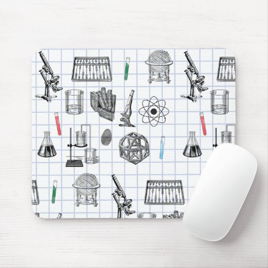 Science Chemistry Scientistry Pattern Mousepad (Mit Mouse)