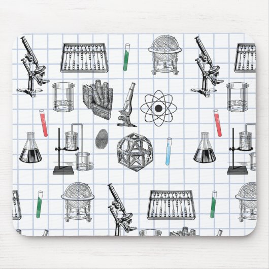 Science Chemistry Scientistry Pattern Mousepad (Vorne)