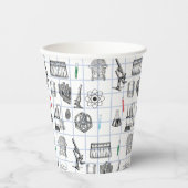 Science Chemistry Scientistry Pattern Pappbecher (Vorderseite)