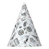 Science Chemistry Scientistry Pattern Partyhütchen (Rückseite)