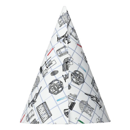 Science Chemistry Scientistry Pattern Partyhütchen (Rückseite)