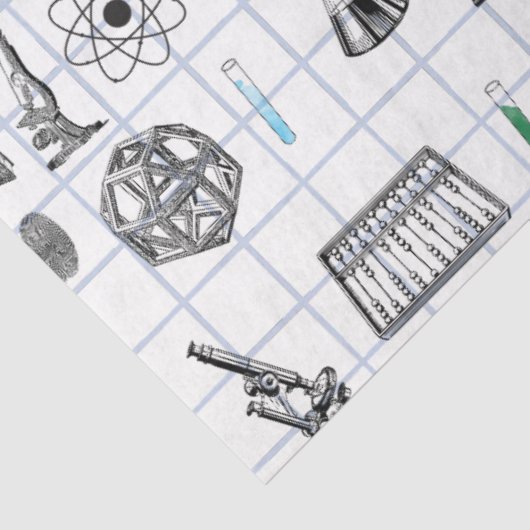Science Chemistry Scientistry Pattern Seidenpapier (Ausschnitt)