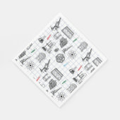 Science Chemistry Scientistry Pattern Serviette (Ecke)
