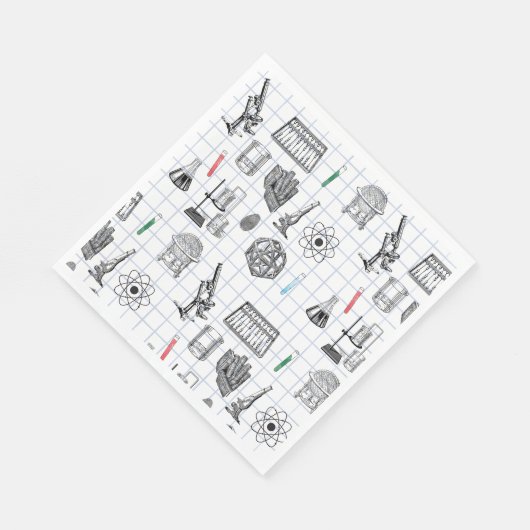 Science Chemistry Scientistry Pattern Serviette (Ecke)