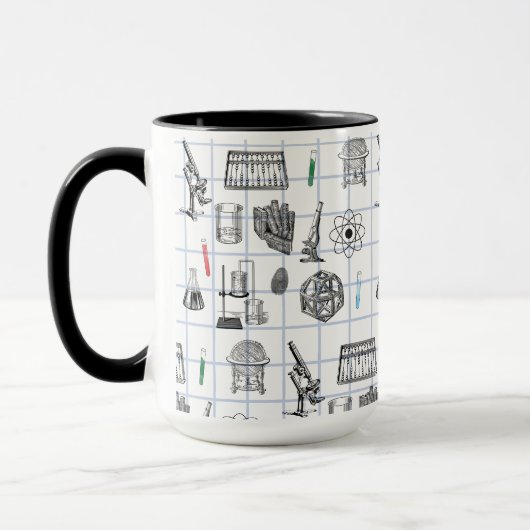 Science Chemistry Scientistry Pattern Tasse (Links)