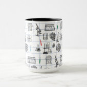 Science Chemistry Scientistry Pattern Tasse (Zentrum)