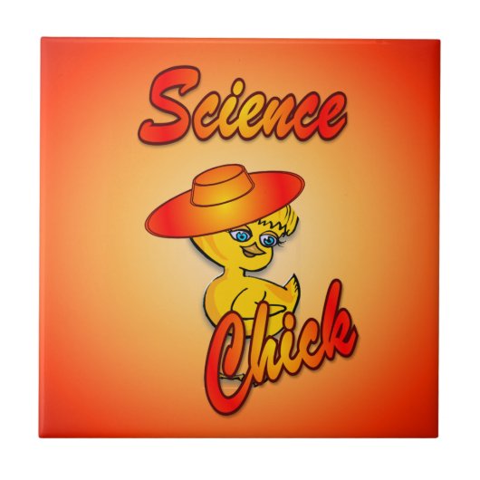 Science Chick #5 Fliese (Vorderseite)
