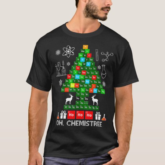 Science Christmas Oh Chemist Tree Chemistree Chem T-Shirt (Vorderseite)