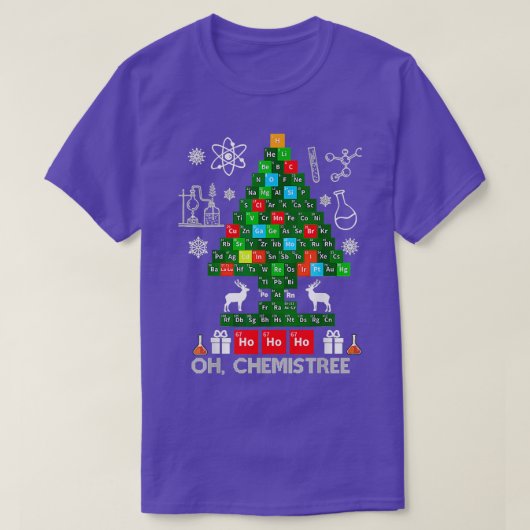 Science Christmas Oh Chemist Tree Chemistree Chemi T-Shirt (Design vorne)