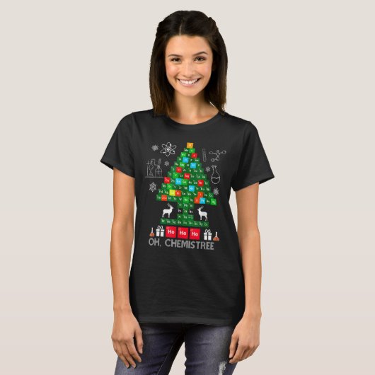 Science Christmas Shirt Oh Chemist Tree (Vorne ganz)