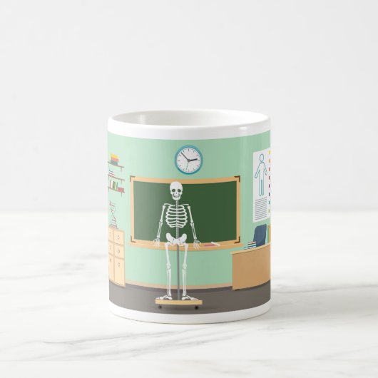 Science Class Skeleton Kaffeetasse (Mittel)