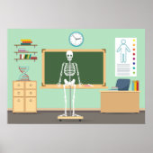 Science Class Skeleton Poster (Vorne)
