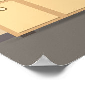 Science Class Skeleton Poster (Ecke)