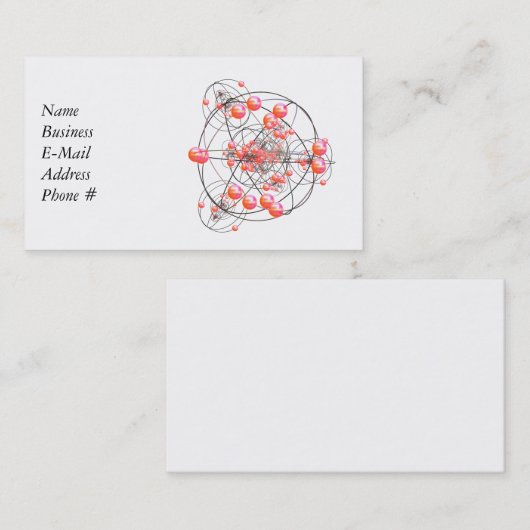 Science Cluster Business Card Visitenkarte (Vorne/Hinten)