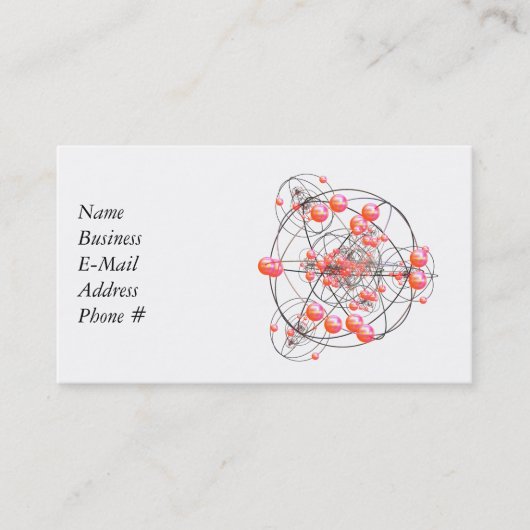 Science Cluster Business Card Visitenkarte (Vorderseite)