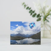 Science Connected Postcard #1 Postkarte (Stehend Vorderseite)